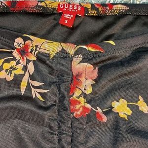 Guess Black Floral Top